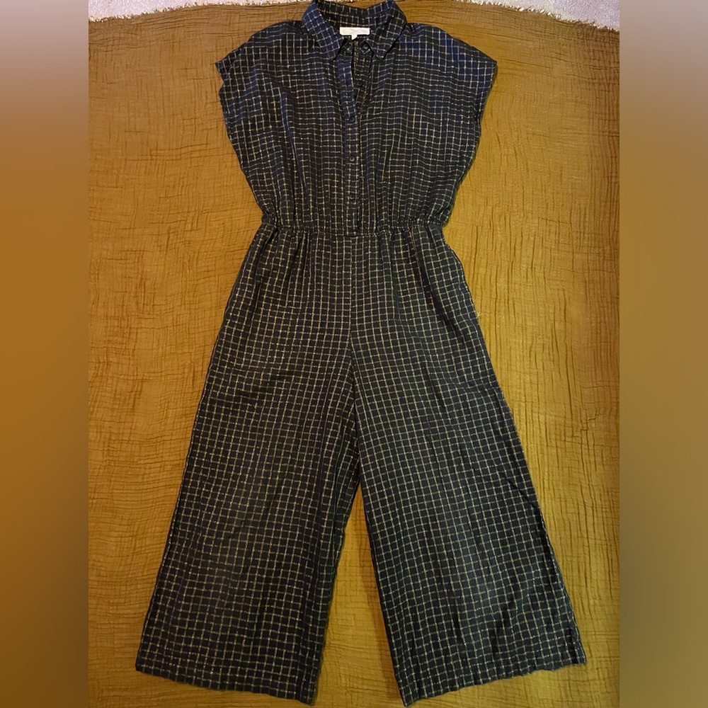 Corey Lynn Calter Black and Gold Jumpsuit